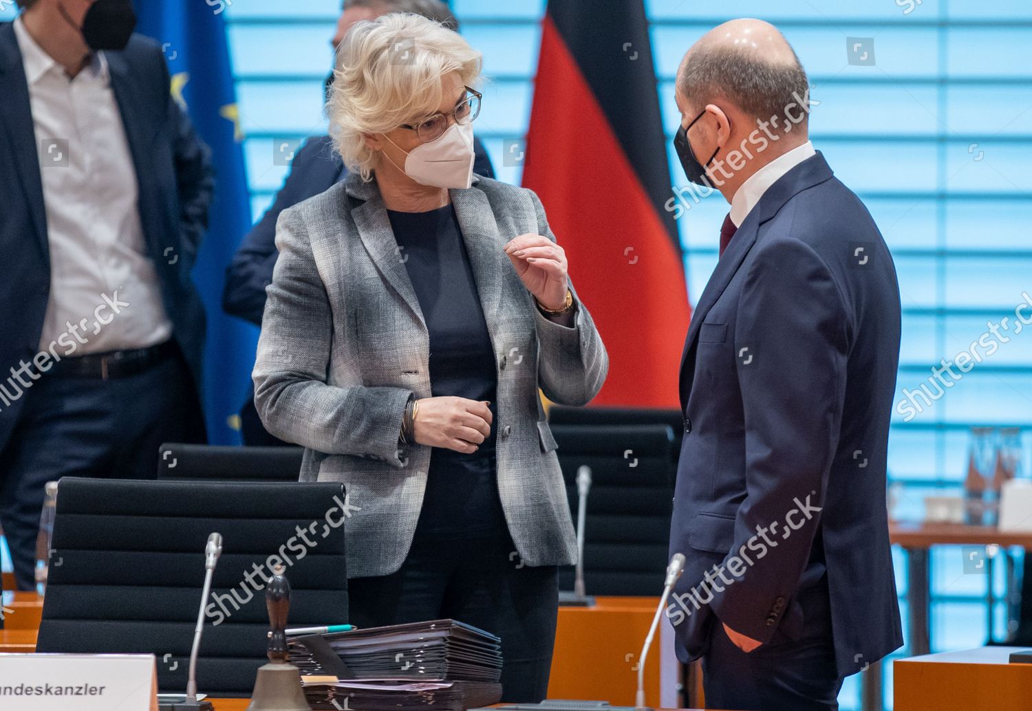 Christine Lambrecht L German Minister Defence Editorial Stock Photo ...