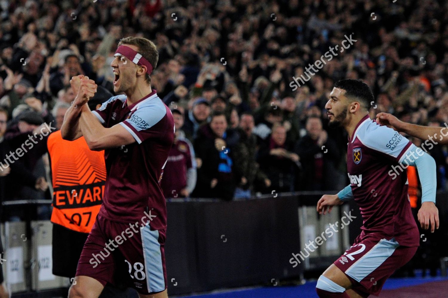 Tomas Soucek West Ham Celebrates Scoring Editorial Stock Photo - Stock 