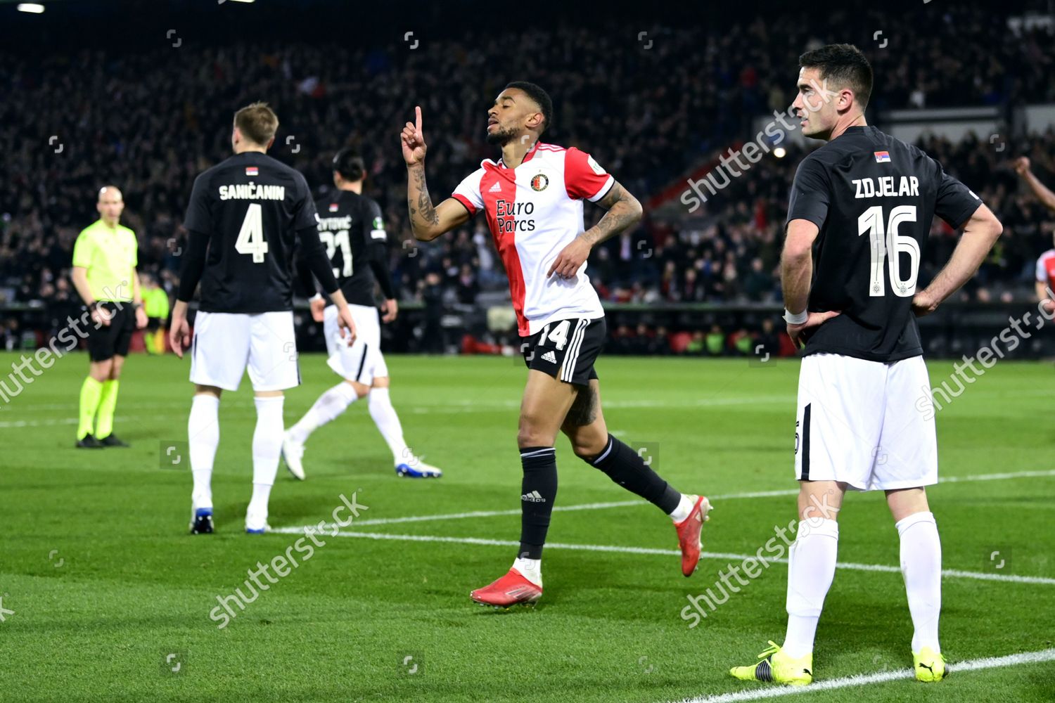 Reiss Nelson Feyenoord Celebrates 20 Sasa Editorial Stock Photo - Stock ...