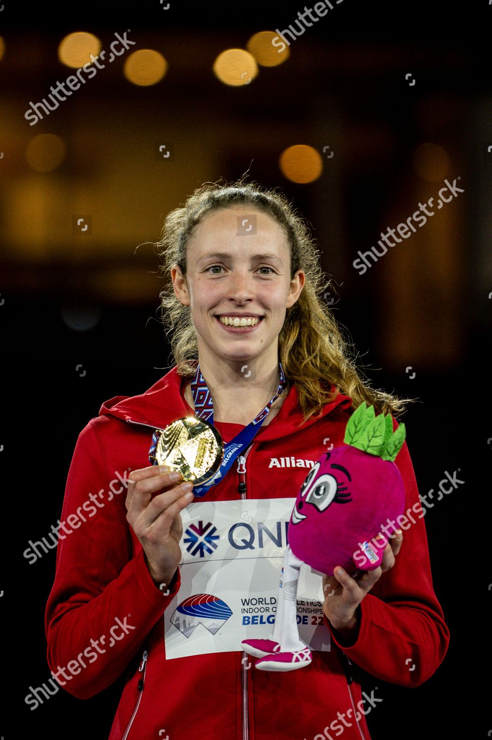 Belgian Noor Vidts Celebrates On Podium Editorial Stock Photo - Stock 