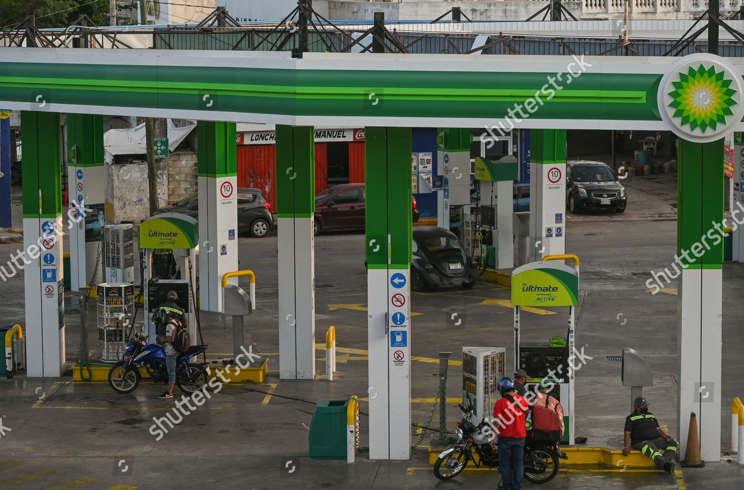 Bp Gas Station Center San Francisco Editorial Stock Photo - Stock Image