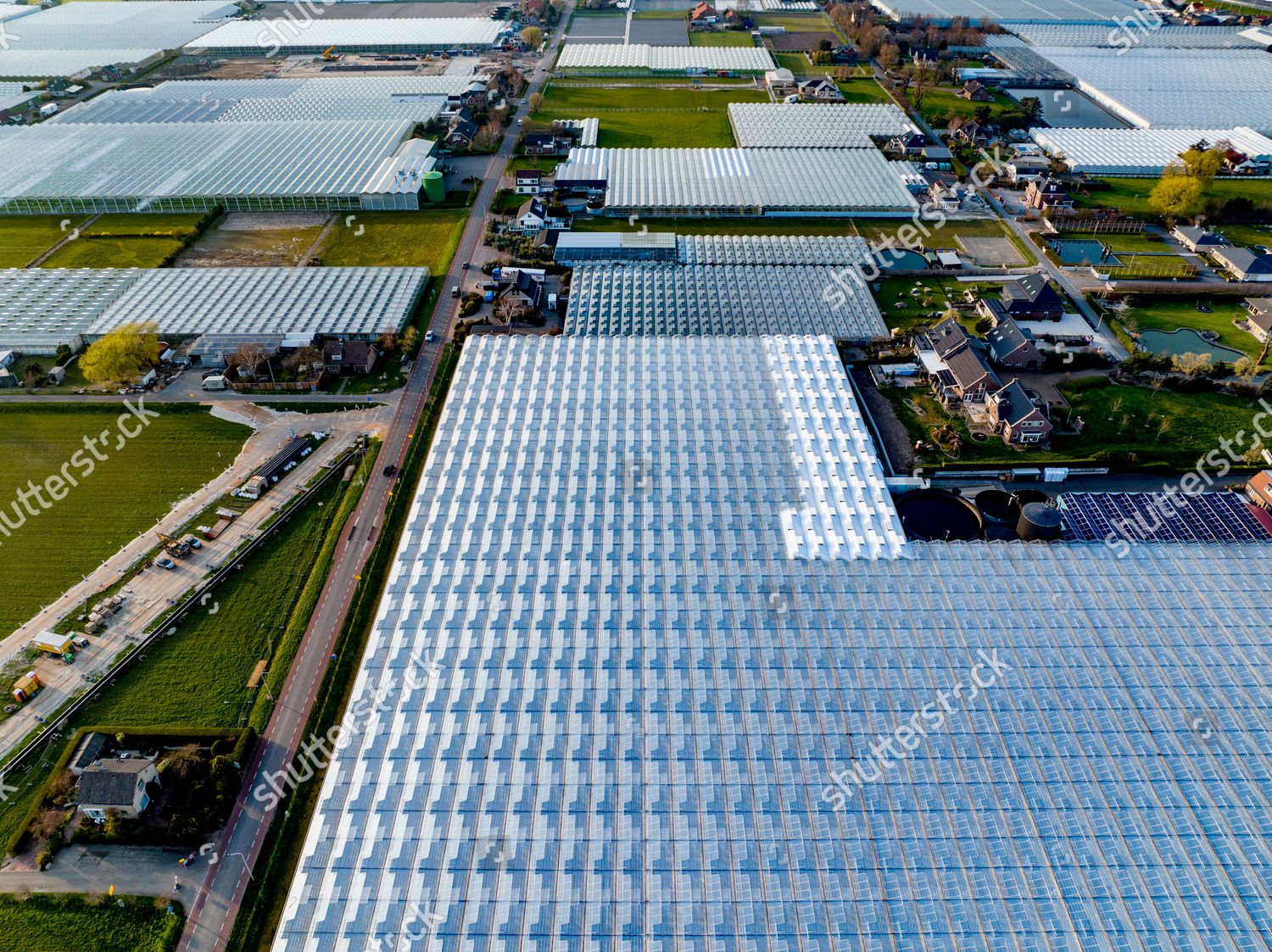 Greenhouses Located Westland Westland Best Known Editorial Stock Photo