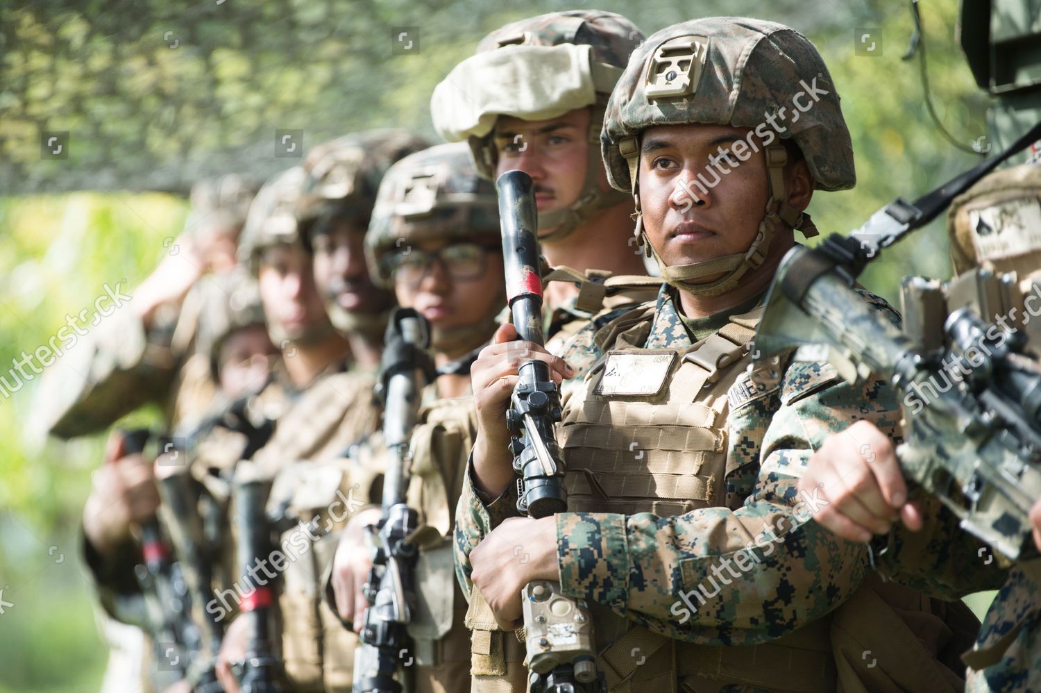 Us Marines Seen Adf Robertson Barracks Editorial Stock Photo - Stock ...