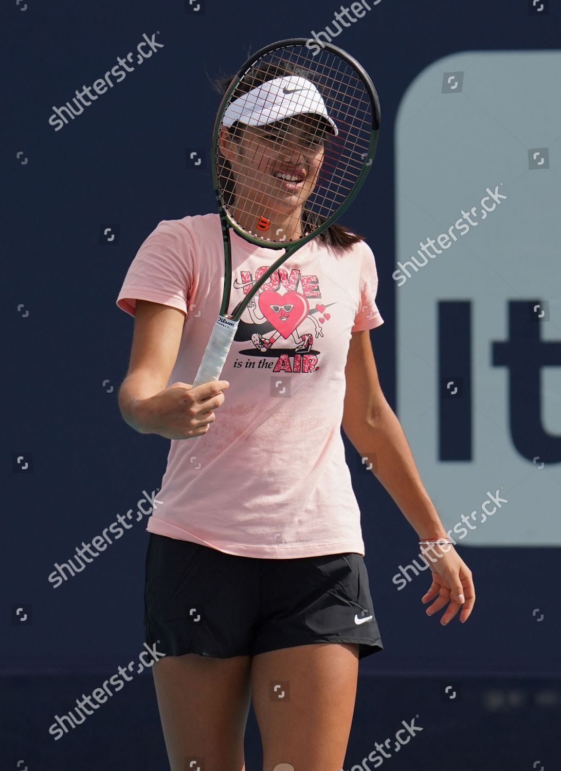 Emma Raducanu On Practice Court Editorial Stock Photo - Stock Image 