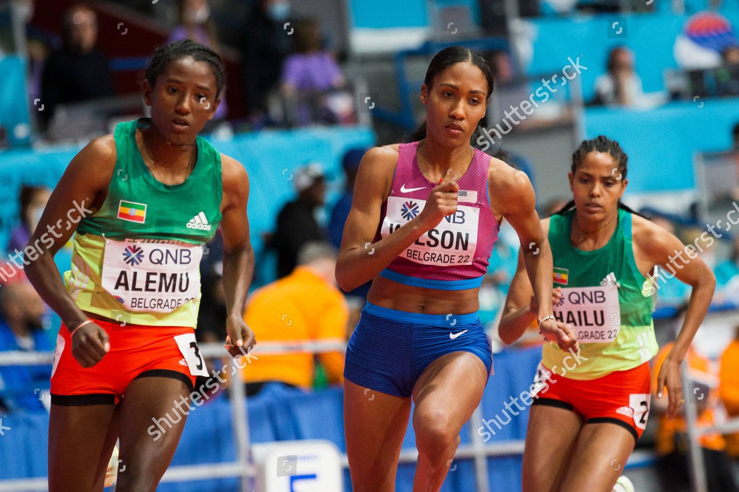 Ajee Wilson Usa Habitam Alemu Ethiopia Editorial Stock Photo Stock