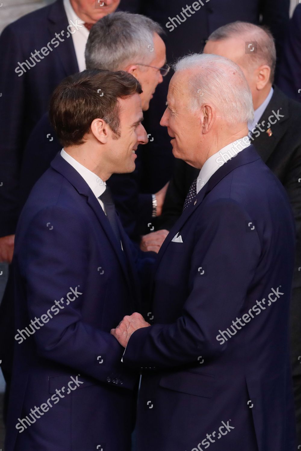 Lr Us President Joe Biden French Editorial Stock Photo - Stock Image ...