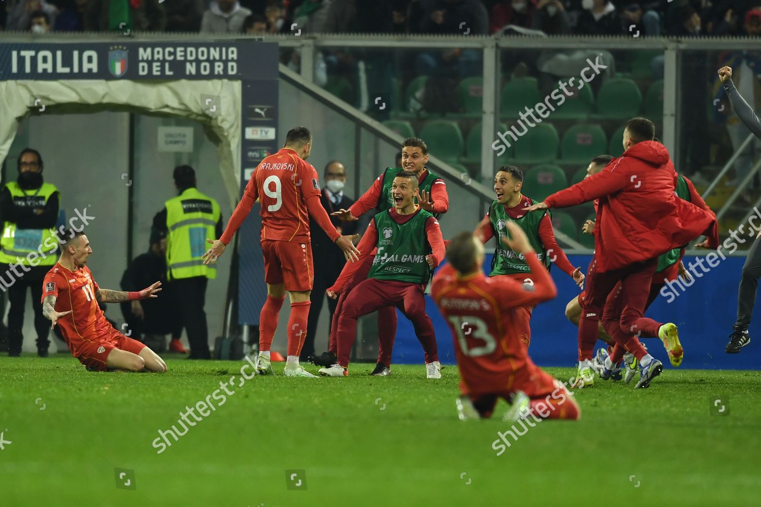 Aleksandar Trajkovski North Macedonia Celebrates After Editorial Stock ...