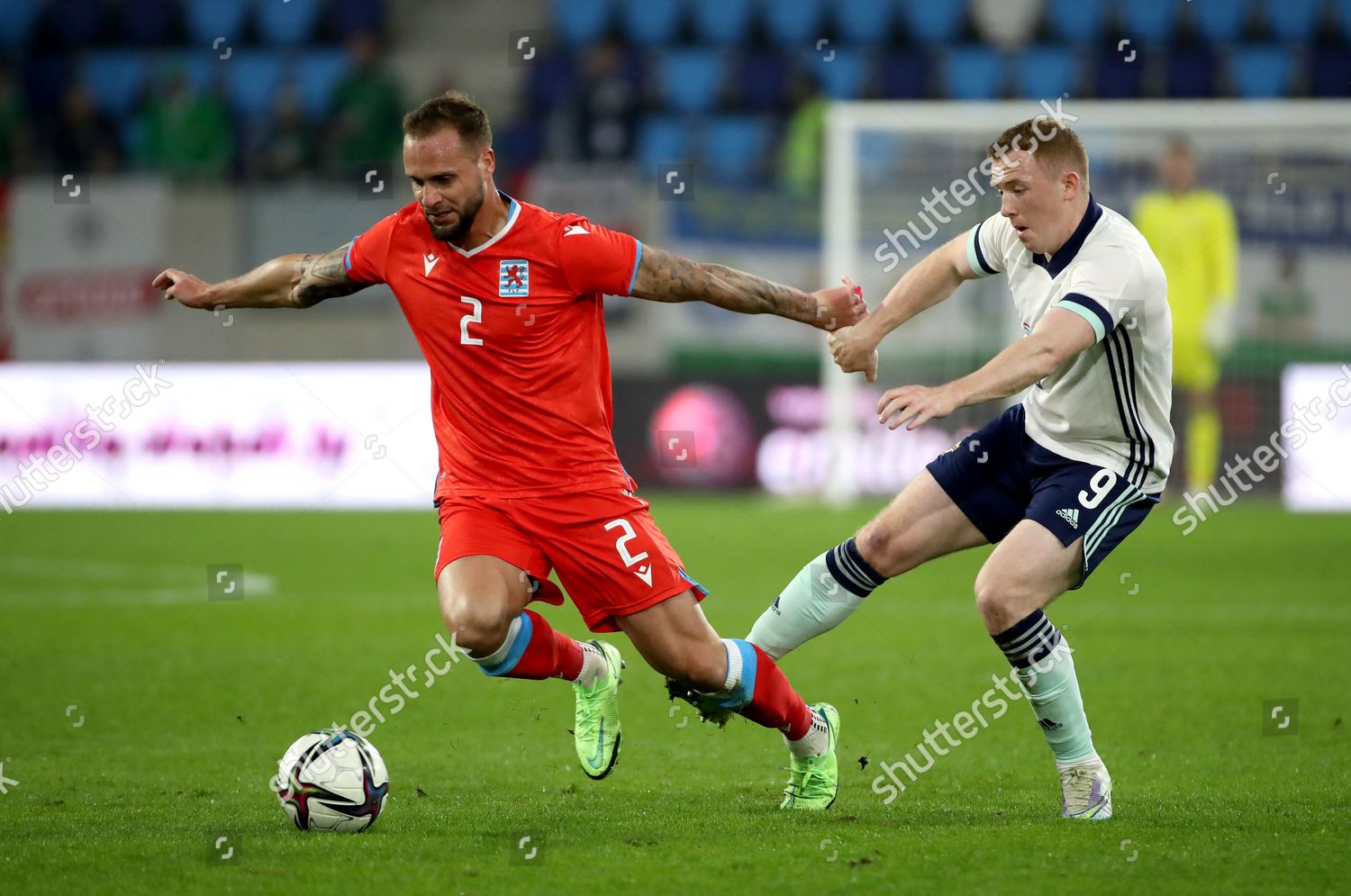 Luxembourg Vs Northern Ireland Luxembourgs Maxime Editorial Stock Photo ...