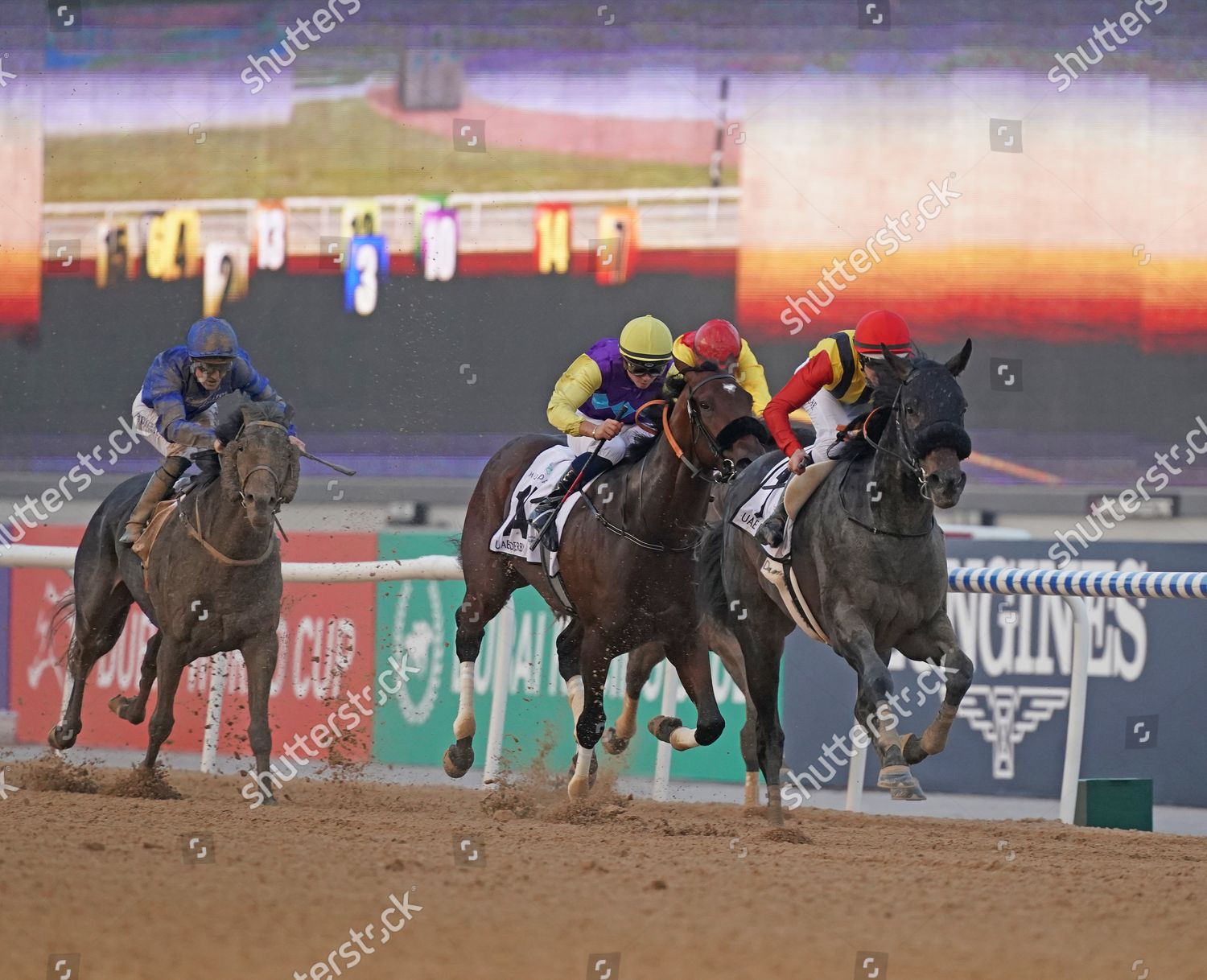 MEYDAN RACECOURSE DUBAI UAE DERBY CROWN Editorial Stock Photo Stock