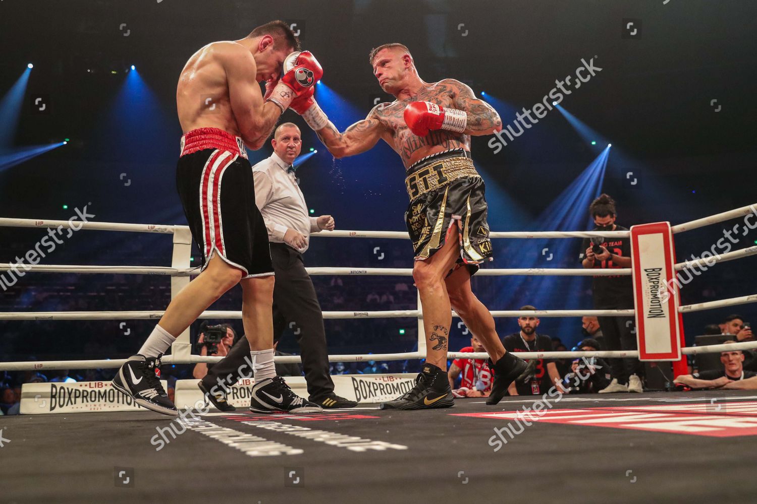 Boxing Felix Sturm Vs Istvan Szili Redaktionelles Stockfoto