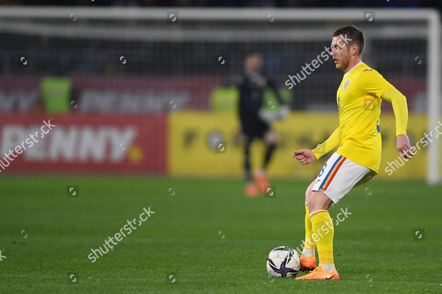 Alexandru Cicaldau Action During International Friendly Editorial Stock ...