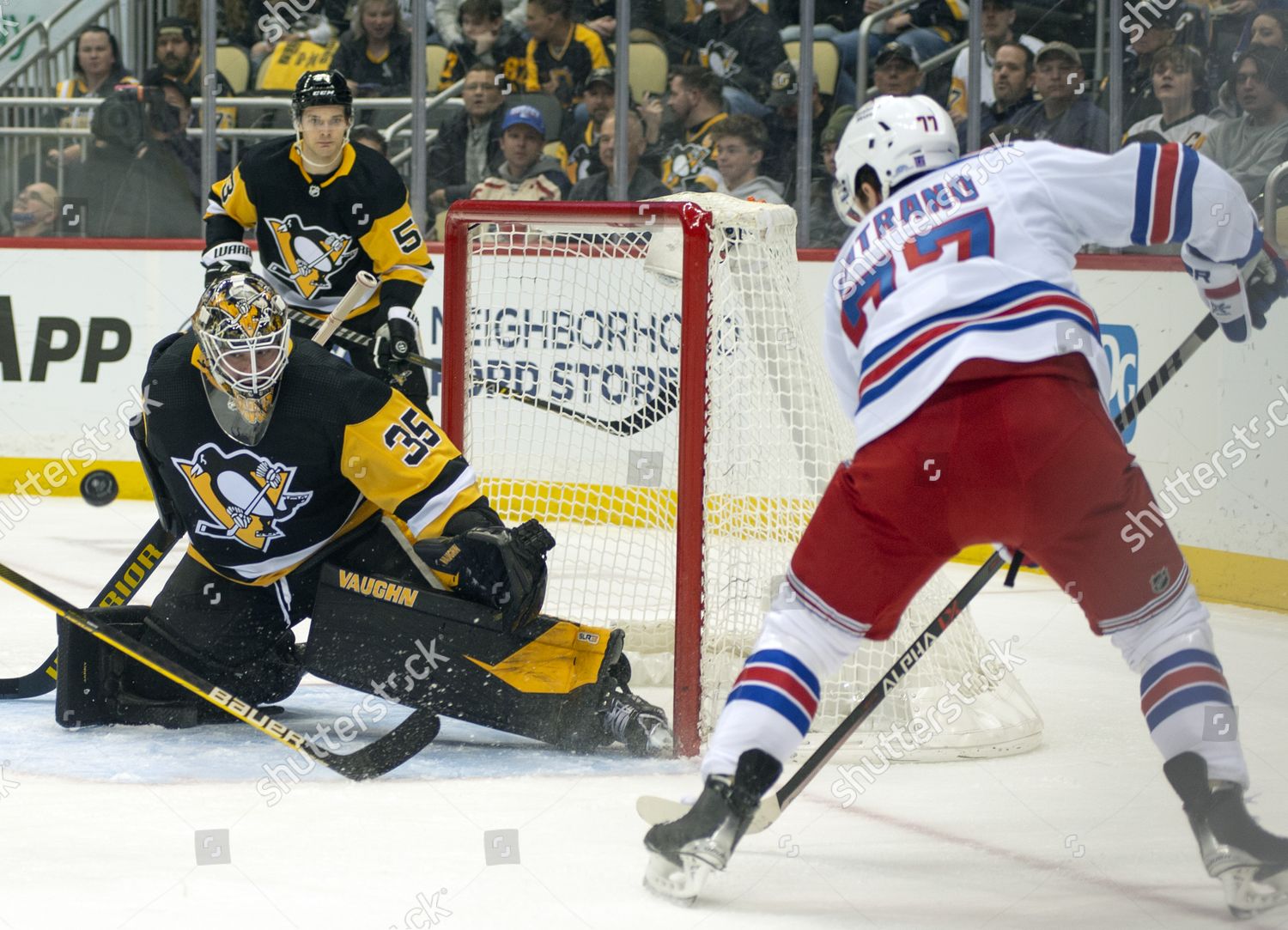 Pittsburgh Penguins Goaltender Tristan Jarry 35 Editorial Stock Photo ...