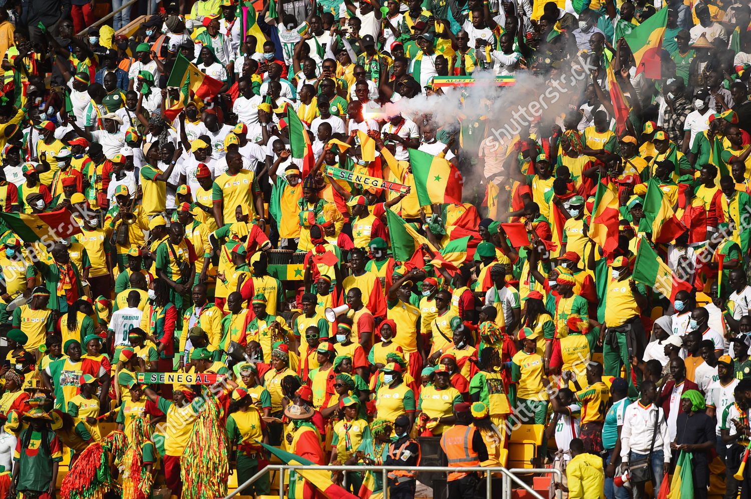 Senegal Fans During Qatar 2022 Fifa Editorial Stock Photo Stock Image   Shutterstock 12874552h 