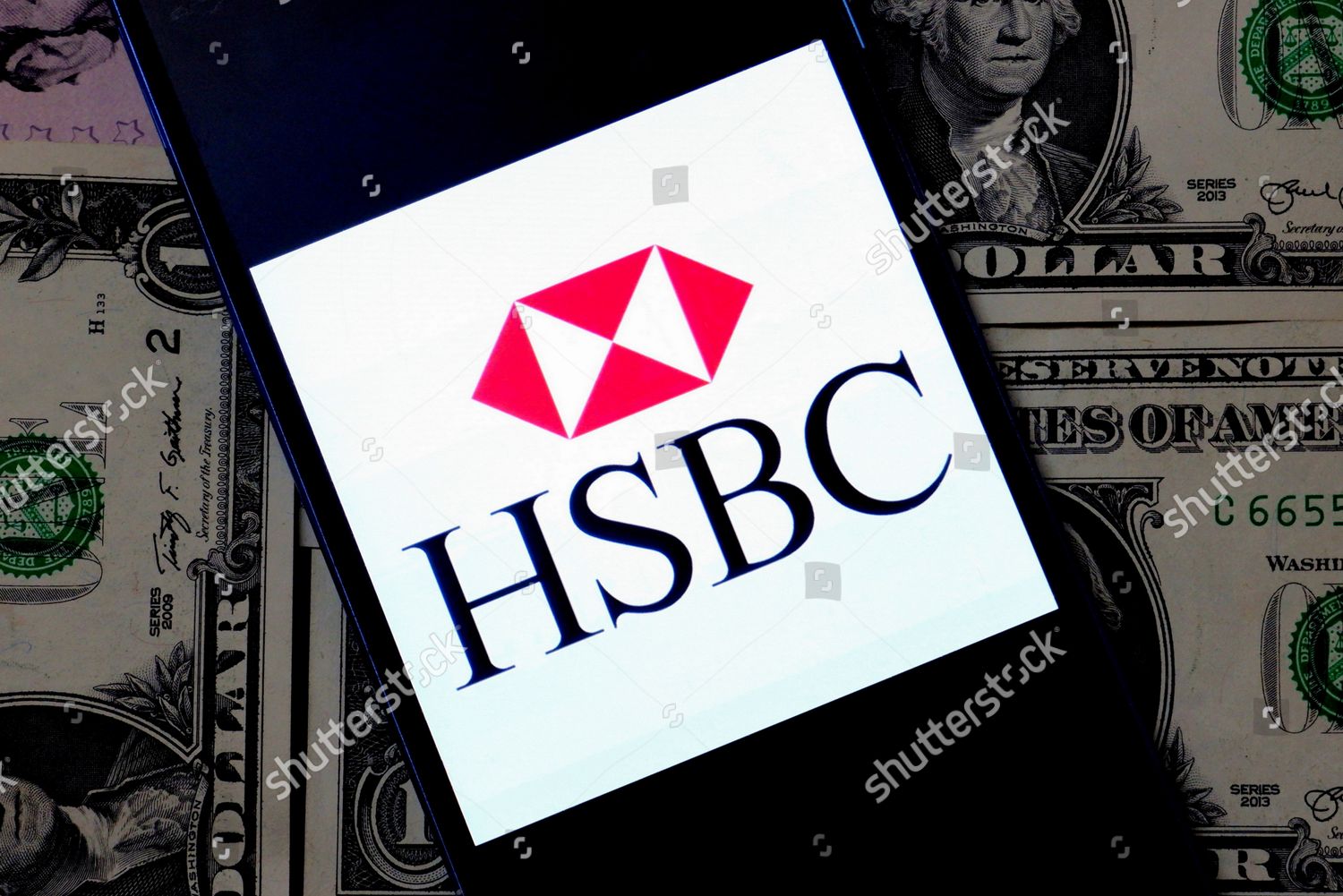 This Photo Illustration Hsbc Bank Logo Editorial Stock Photo - Stock ...