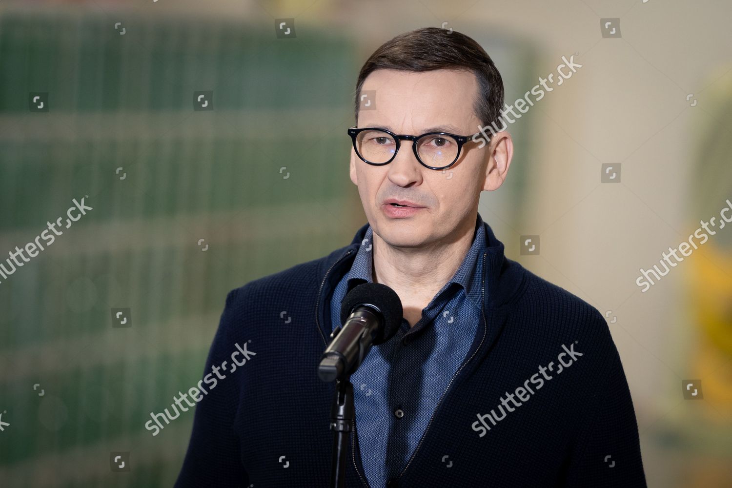 Polish Prime Minister Mateusz Morawiecki Joint Editorial Stock Photo ...