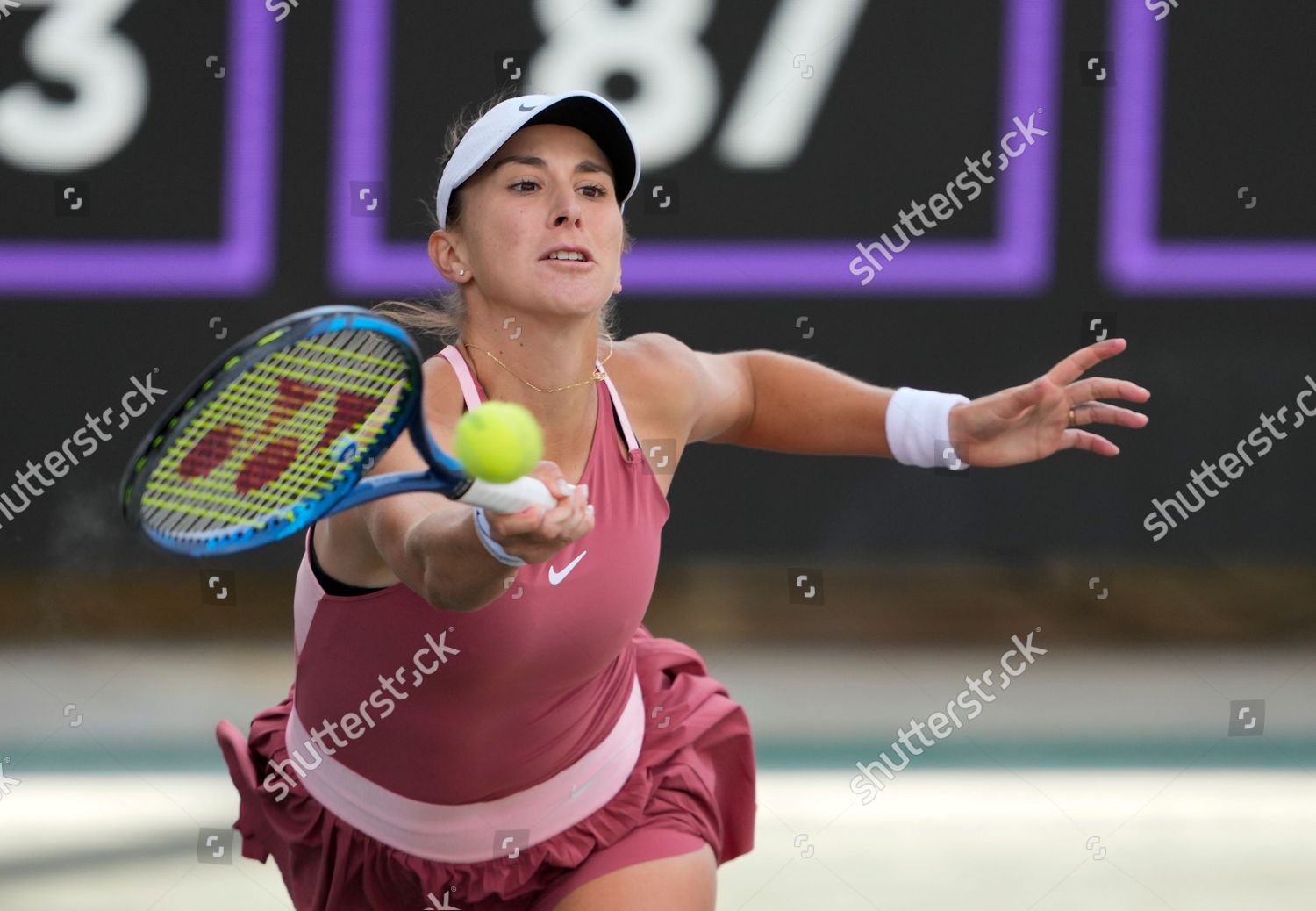 Belinda Bencic Sui Defeated Paula Badosa Editorial Stock Photo - Stock ...