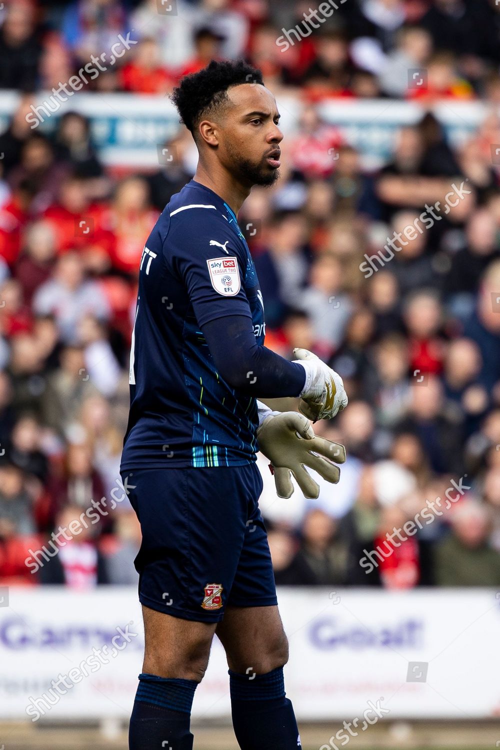 Swindon Town Goalkeeper Jojo Wollacott During Editorial Stock Photo ...