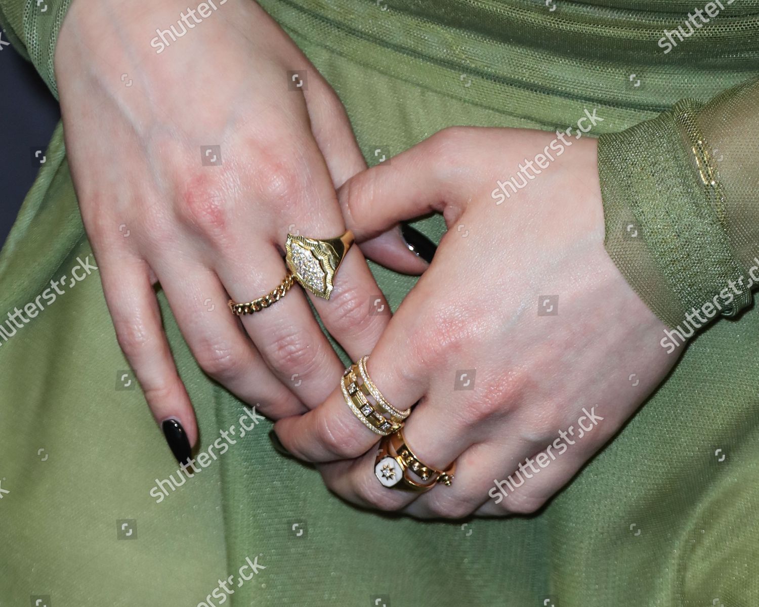 American Actress Madelaine Petsch Jewelry Detail Editorial Stock Photo -  Stock Image