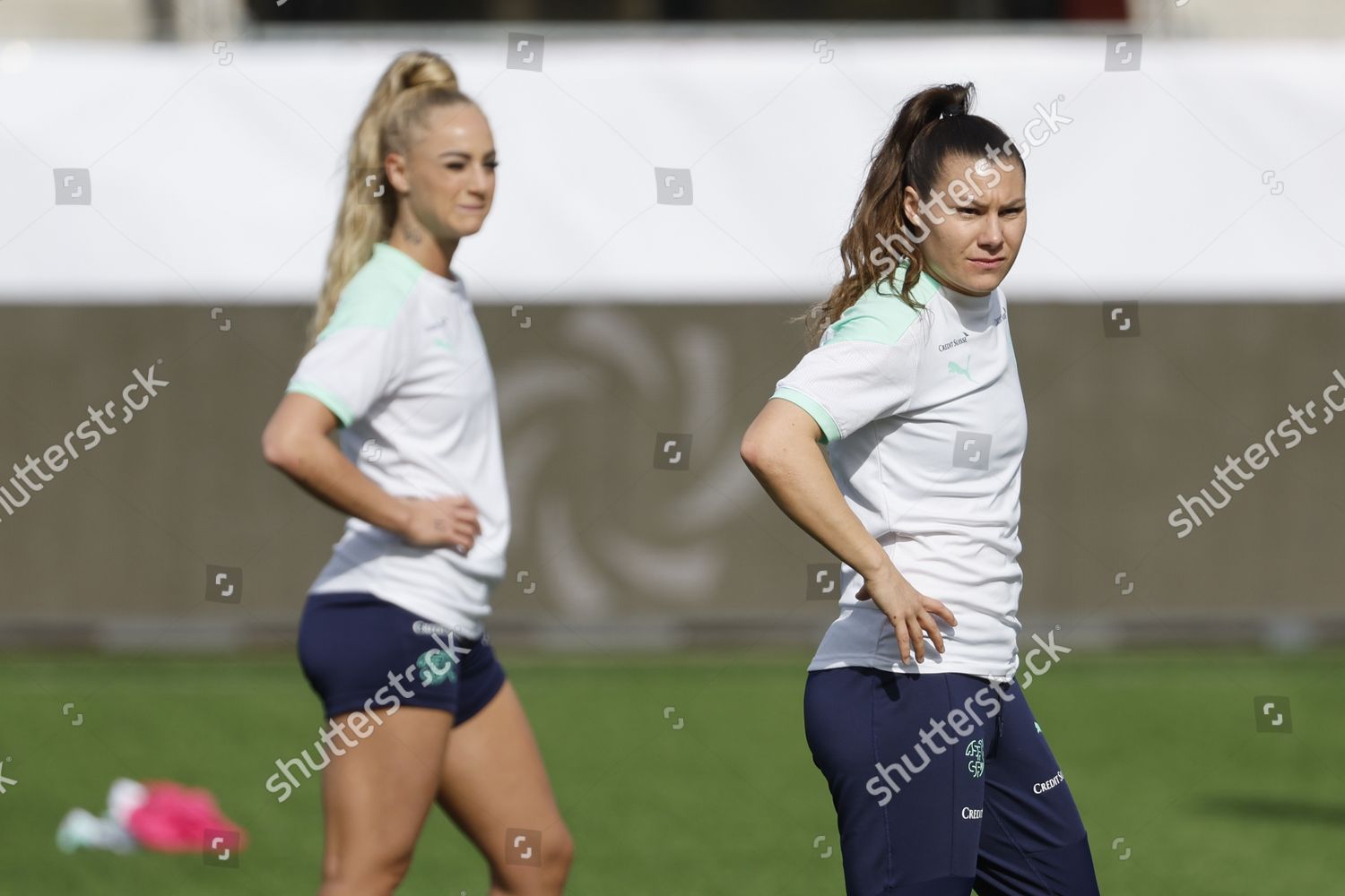 Switzerlands Ramona Bachmann Front Alisha Lehmann Editorial Stock Photo ...