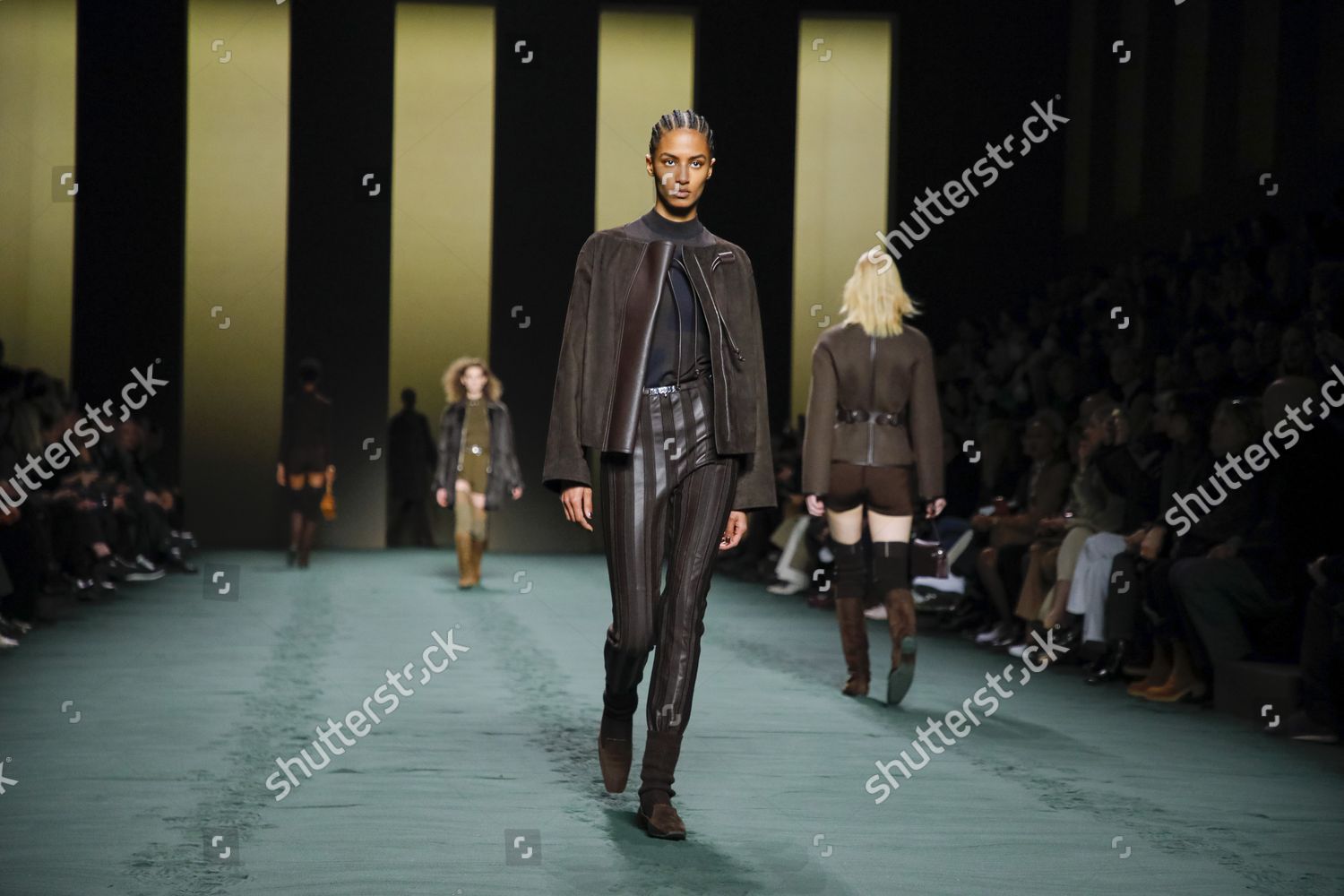 Models On Catwalk Hermes Fashion Show Editorial Stock Photo - Stock ...