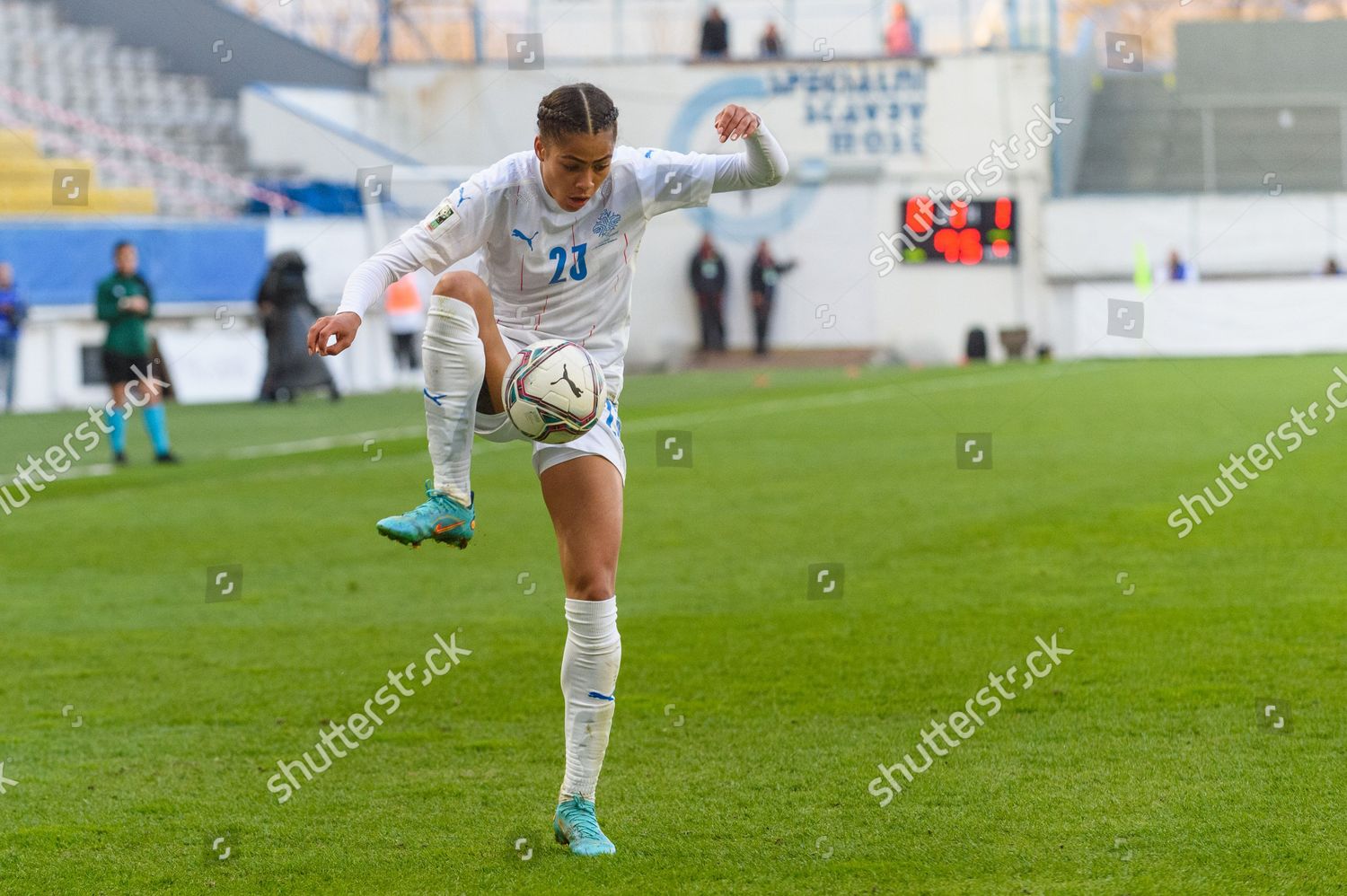 Sveindis Jane Jonsdottir 23 Iceland During Editorial Stock Photo