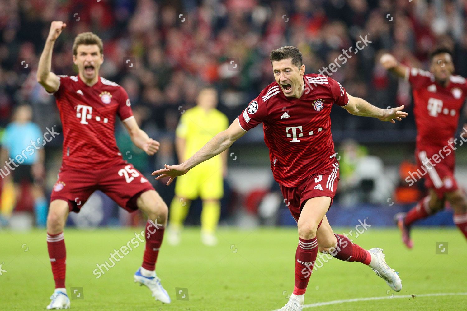 Goal Celebration By Robert Lewandowski 9 Editorial Stock Photo - Stock ...