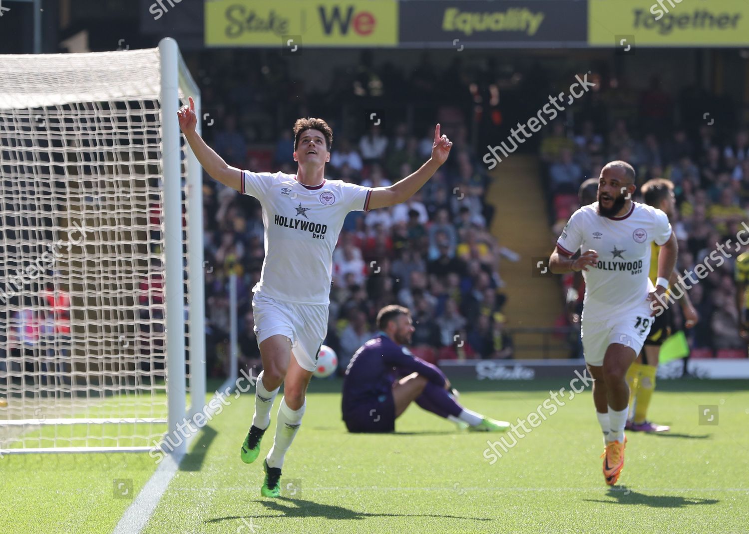 Christian Norgaard Brentford Celebrates Scoring Opening Editorial Stock ...