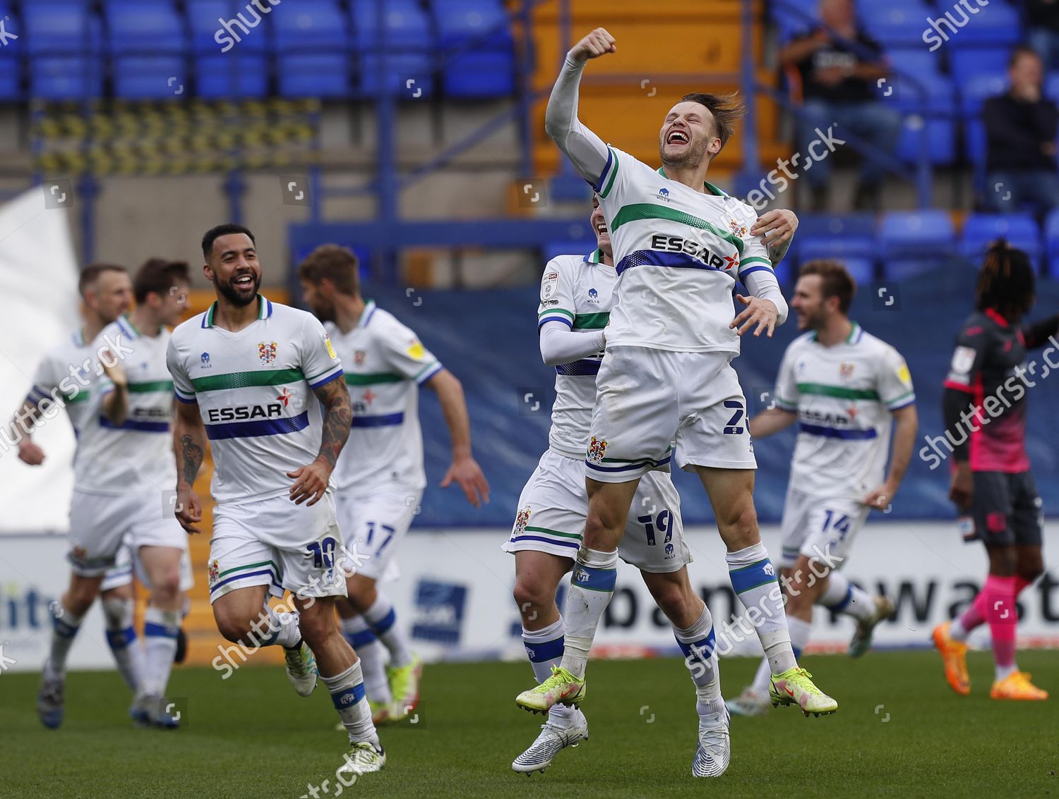 Goal Celebration Tranmere Rovers Player Elliott Editorial Stock Photo ...