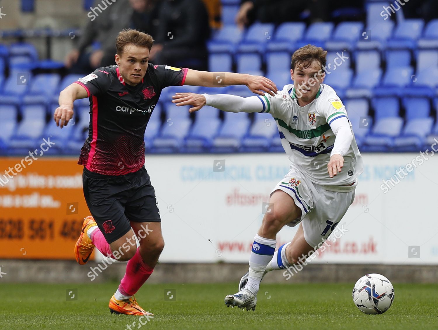 Exeter City Player Archie Collins Tranmere Editorial Stock Photo ...