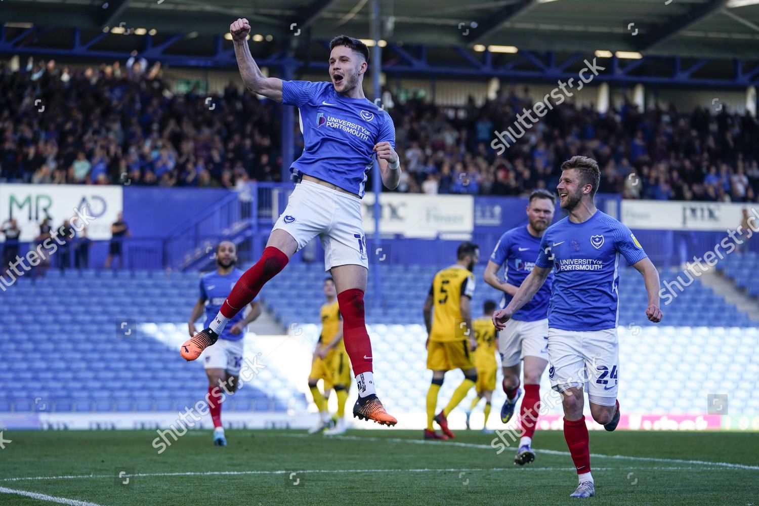 Goal Portsmouth Forward George Hirst Score Editorial Stock Photo ...