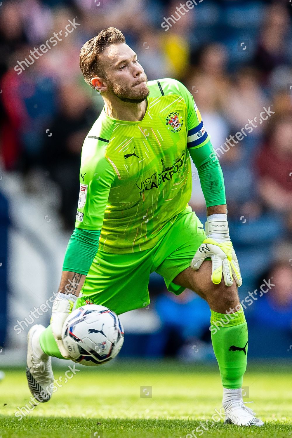 Blackpool Goalkeeper Chris Maxwell 1 During Editorial Stock Photo ...