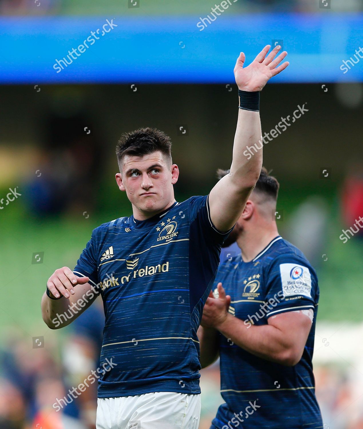 Dan Sheehan Leinster Acknowledges Supporters After Editorial Stock Photo