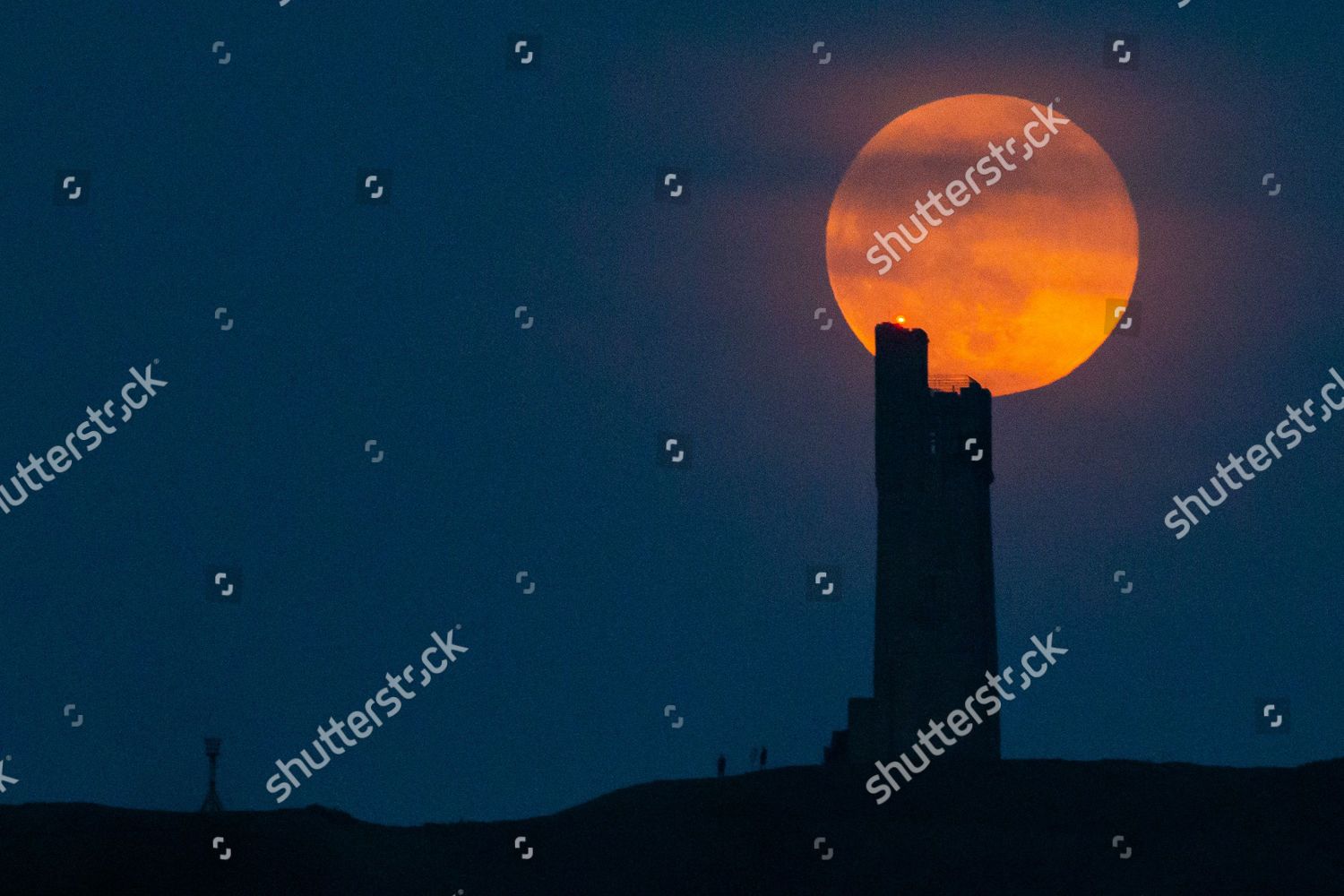 April Full Moon Known Pink Moon Editorial Stock Photo Stock Image