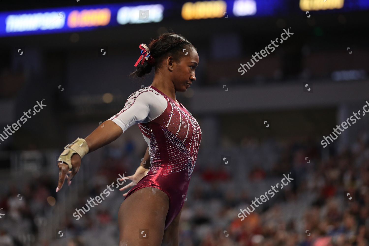 University Oklahoma Freshman Danae Fletcher During Editorial Stock