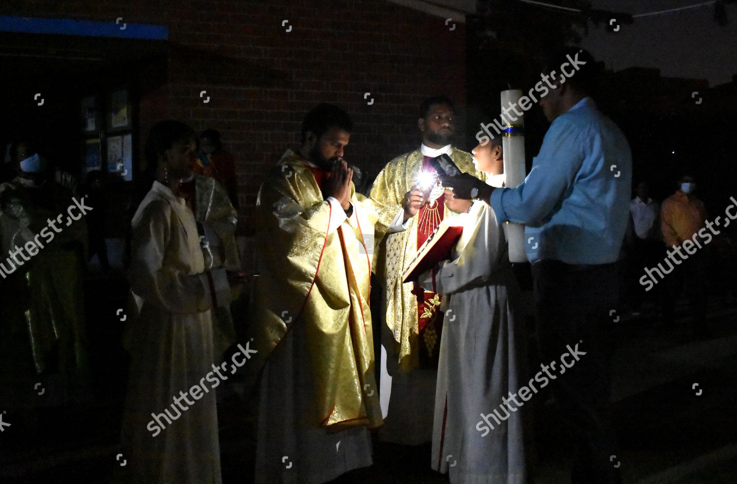 Priest Performs Rituals During Resurrection Christ Editorial Stock ...