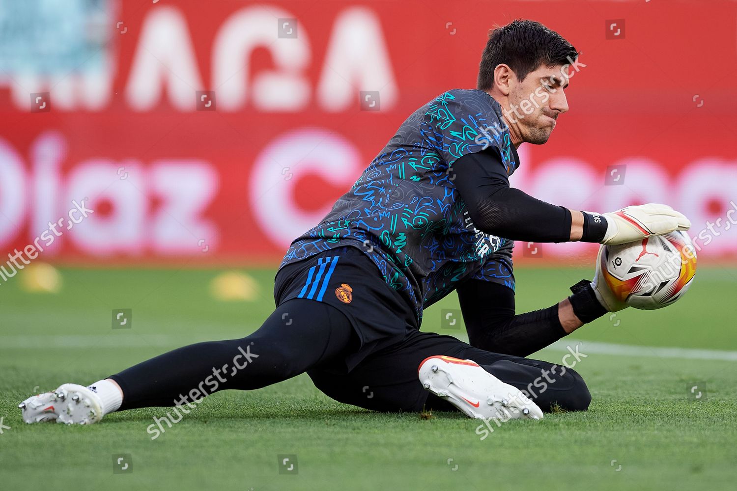 Thibaut Courtois Real Madrid During Warmup Editorial Stock Photo ...