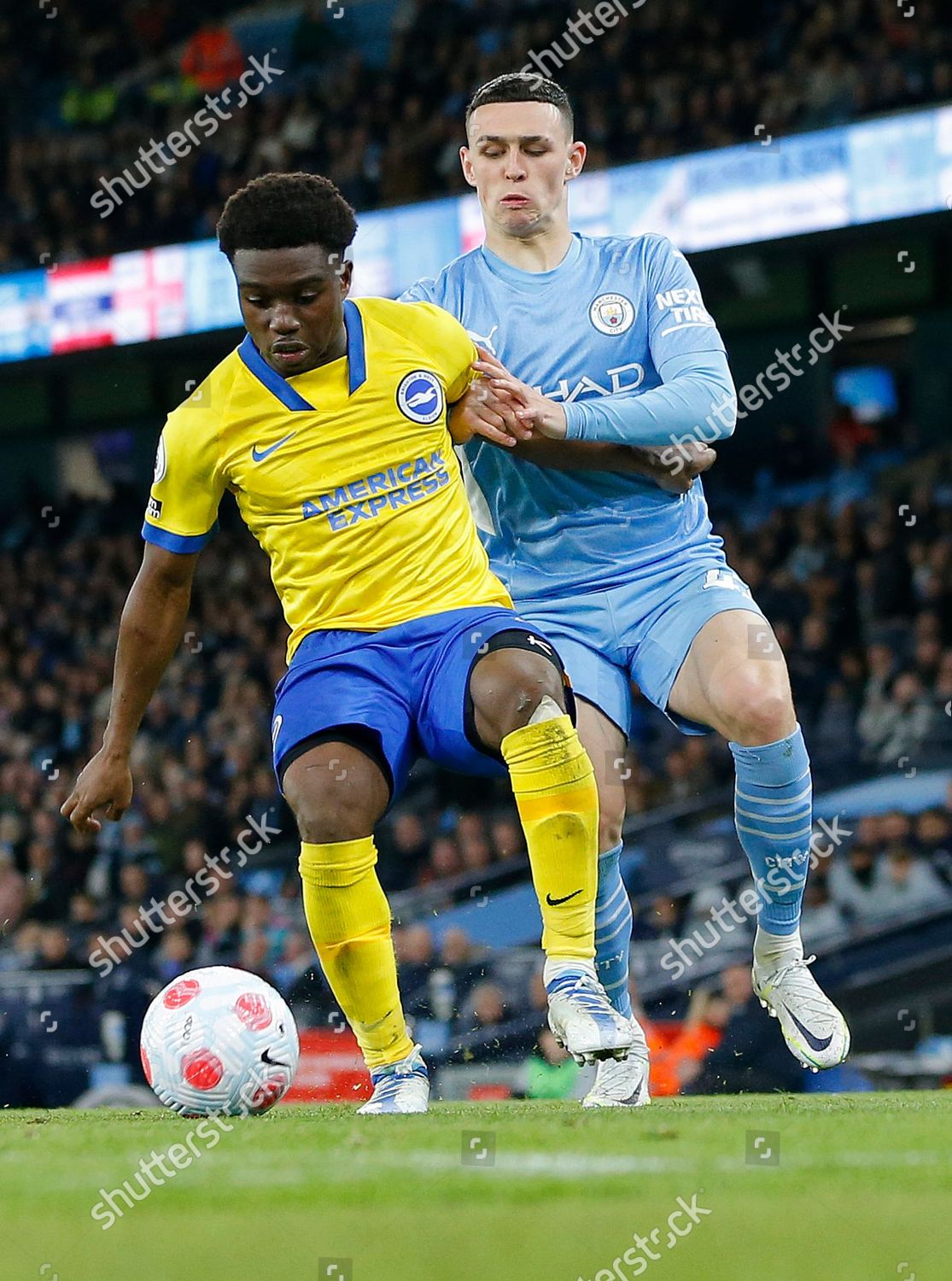 Tariq Lamptey Brighton Phil Foden Manchester Editorial Stock Photo 