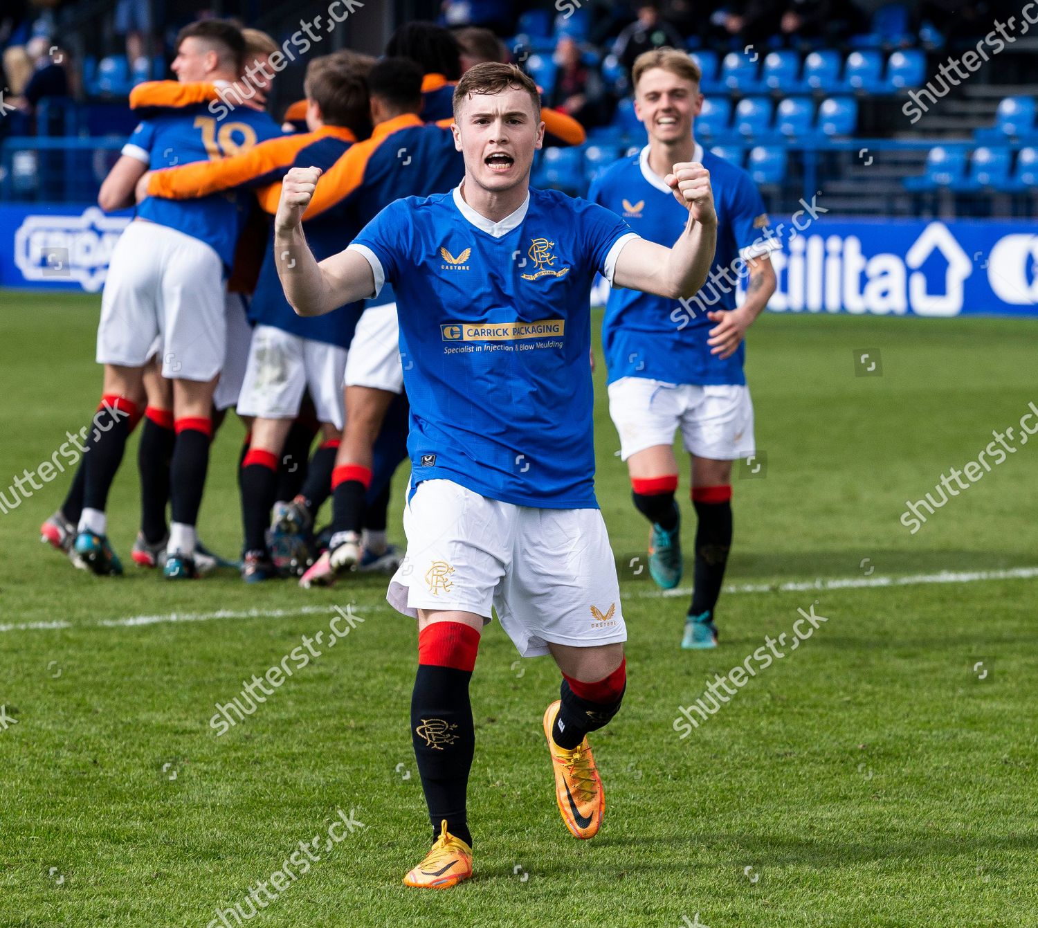 Rangers B Team Midfielder Charlie Mccann Editorial Stock Photo - Stock ...