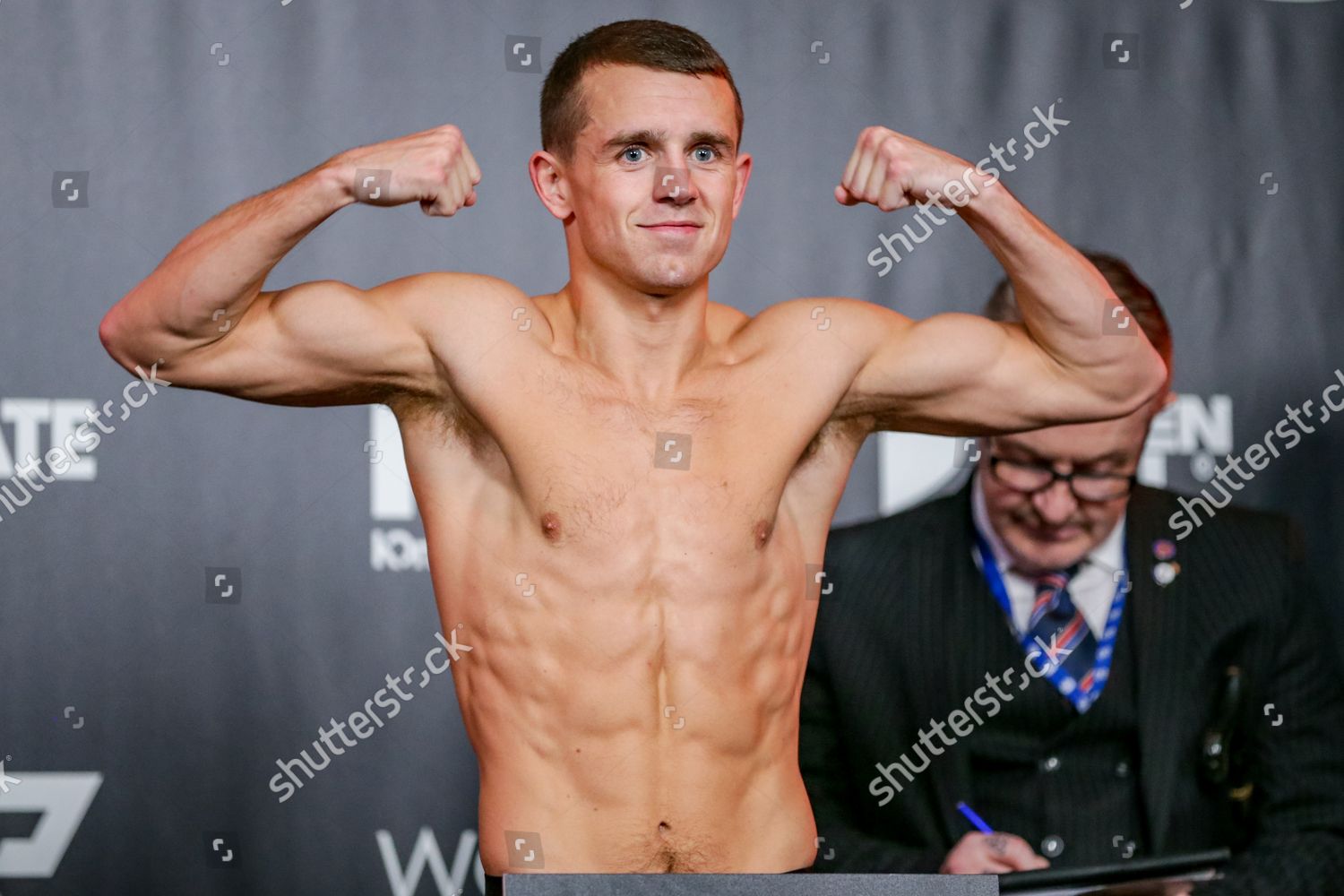 Peter Mcgrail Weighs During Wbo World Editorial Stock Photo Stock