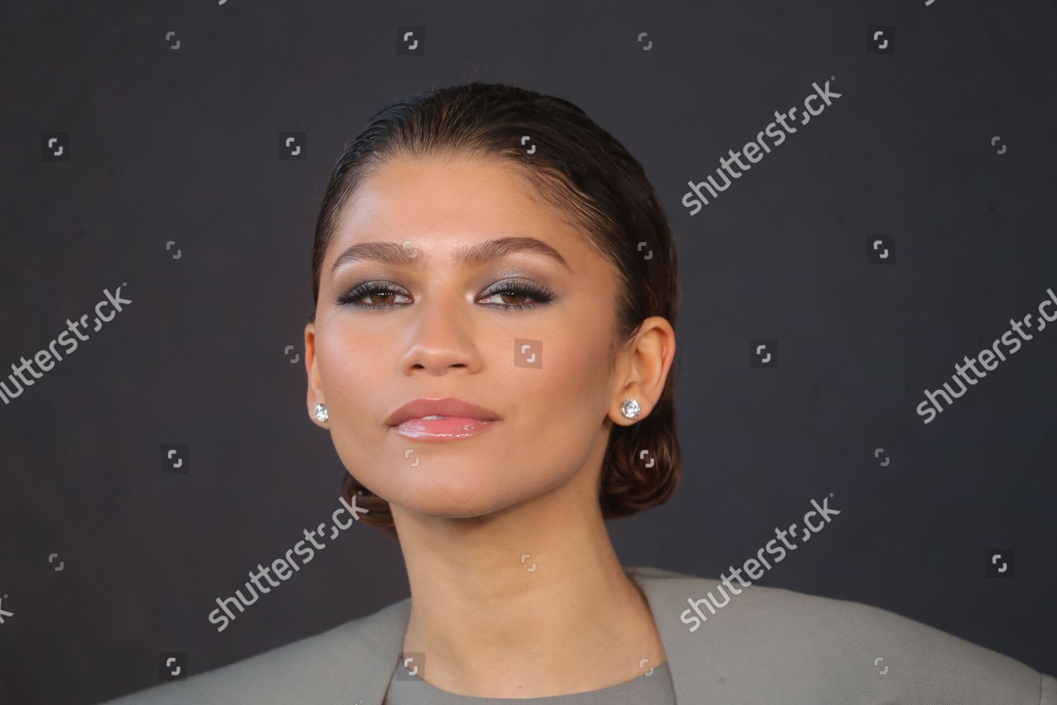 Zendaya Poses Upon Arrival Hbo Max Editorial Stock Photo - Stock Image