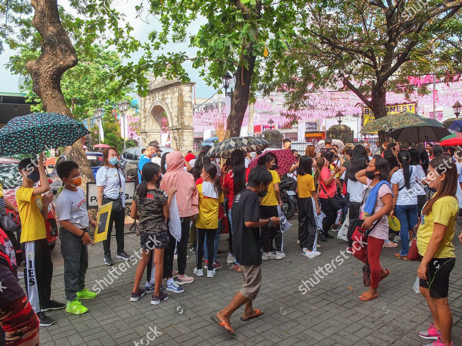 Students Teachers Seen Waiting Malabon City Editorial Stock Photo ...