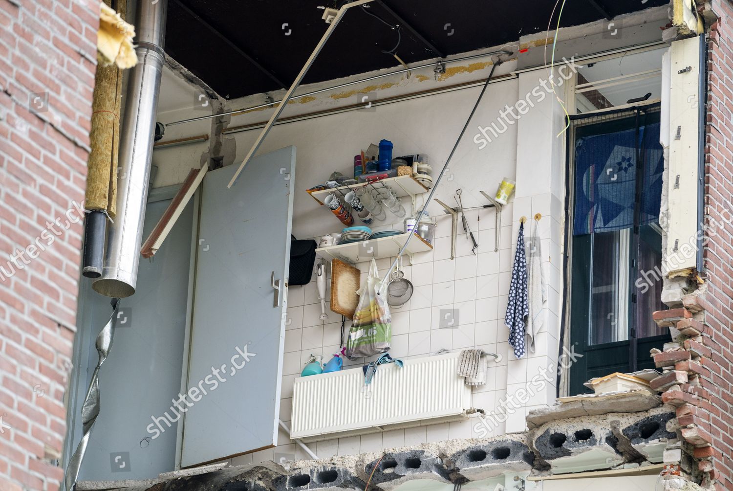 Damage After Two Explosions Apartment Building Editorial Stock Photo ...