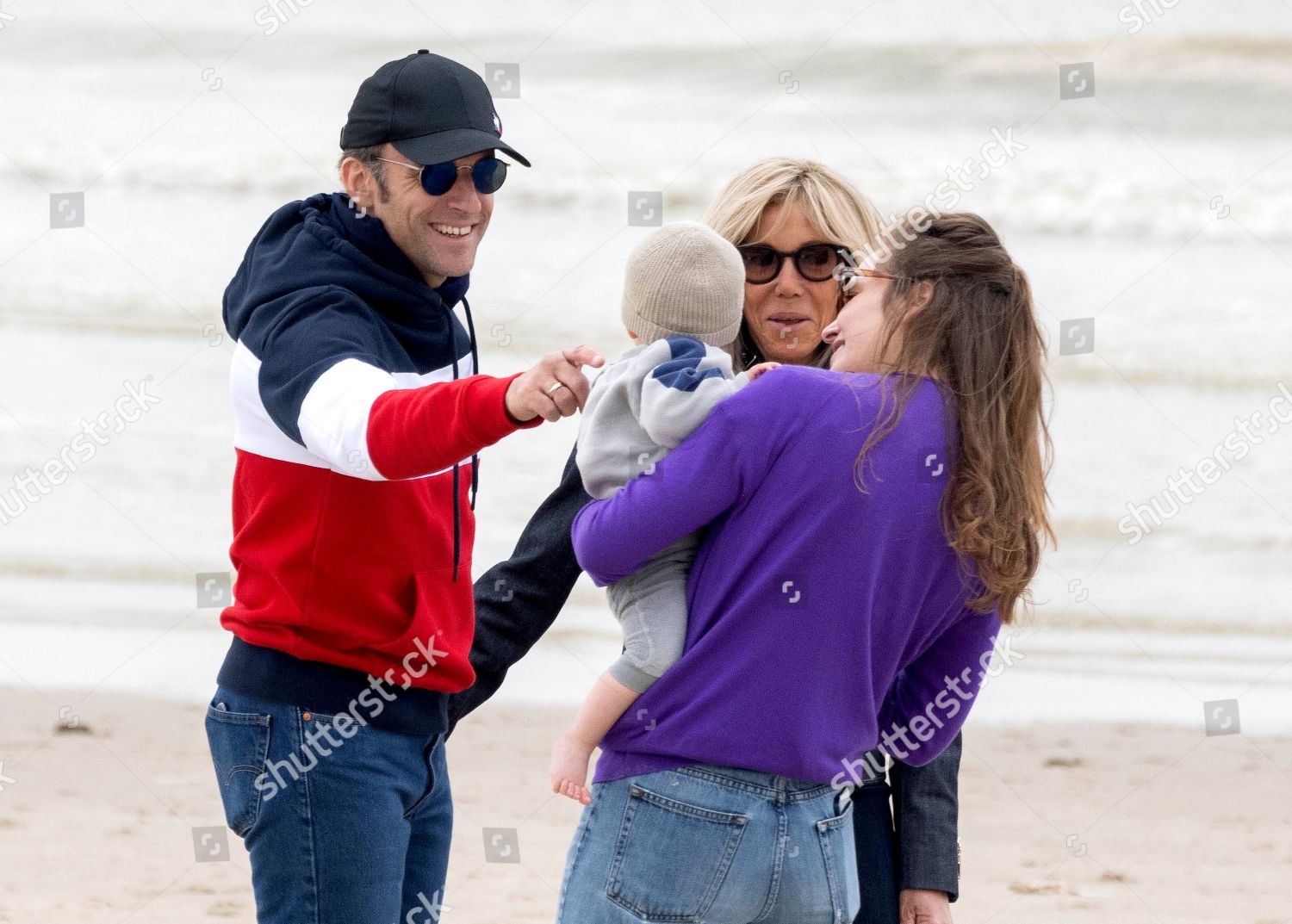French President Emmanuel Macron His Wife Editorial Stock Photo - Stock