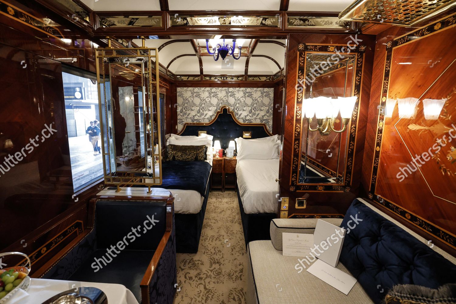 Interior Venice Simplon Orient Express Vsoe Editorial Stock Photo