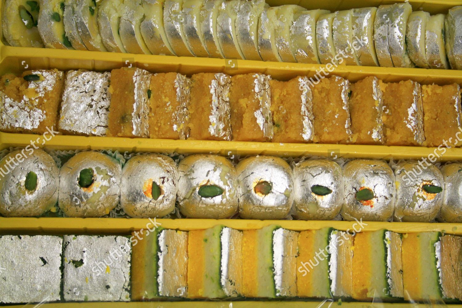 assorted-indian-sweets-garnished-vark-silver-editorial-stock-photo