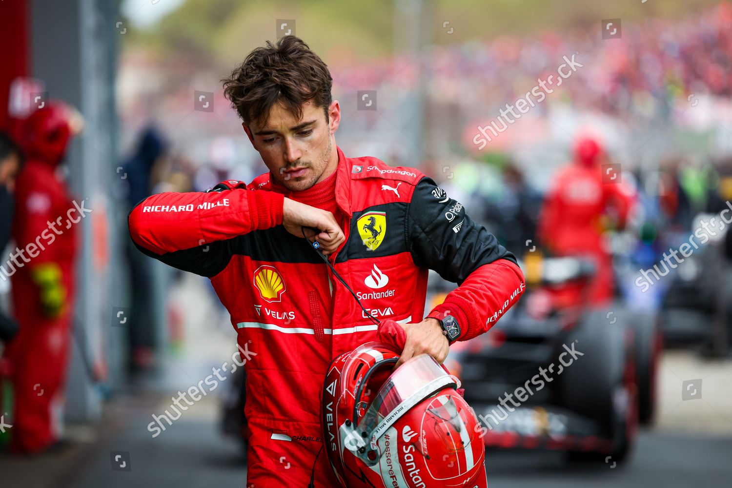 Leclerc Charles Mco Scuderia Ferrari F175 Editorial Stock Photo - Stock ...