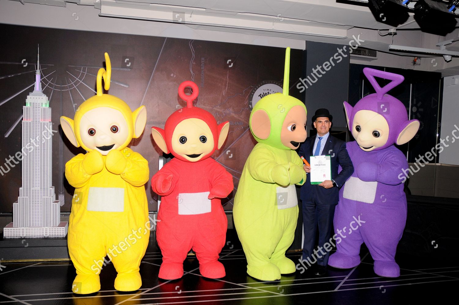 Teletubbies Visit Empire State Building Celebrate Editorial Stock Photo ...