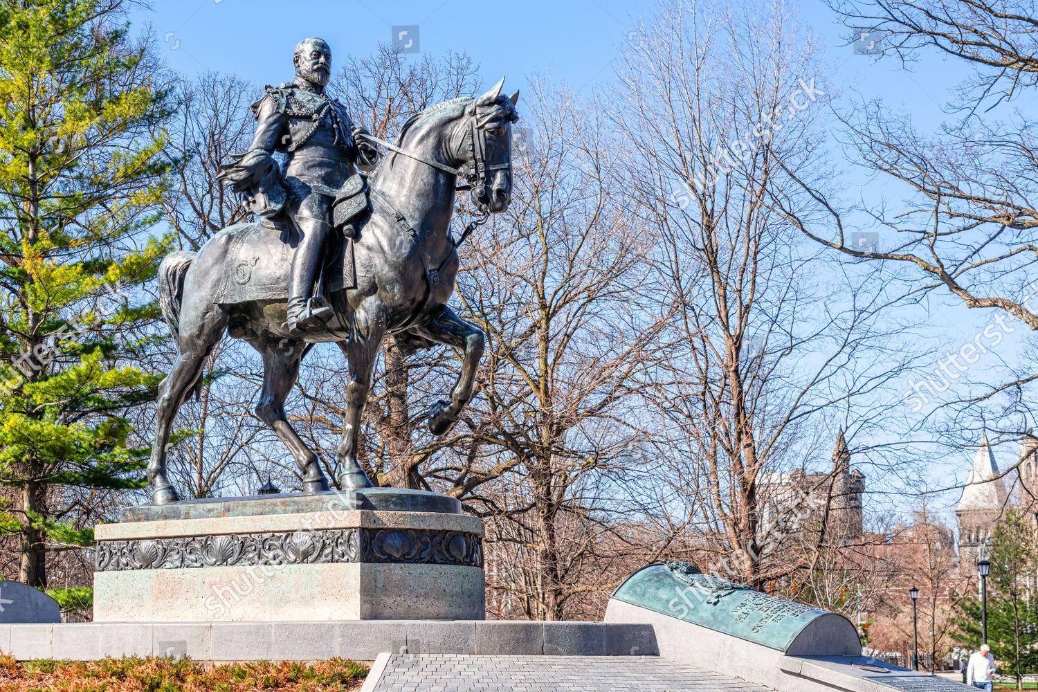 King Edward Vii Equestrian Statue Queens Editorial Stock Photo - Stock