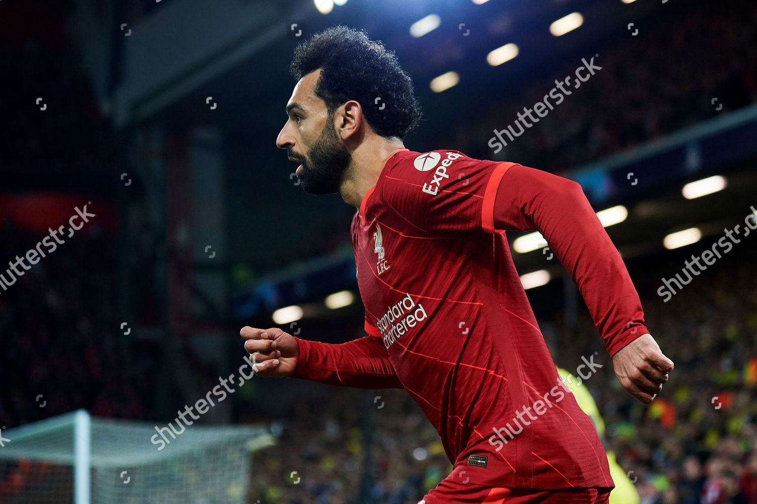 Mohamed Salah Liverpool During Uefa Champions Editorial Stock Photo ...