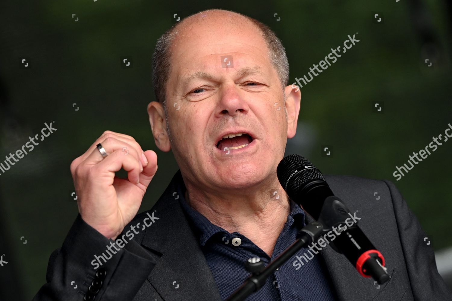 German Chancellor Olaf Scholz Delivers Speech Editorial Stock Photo ...